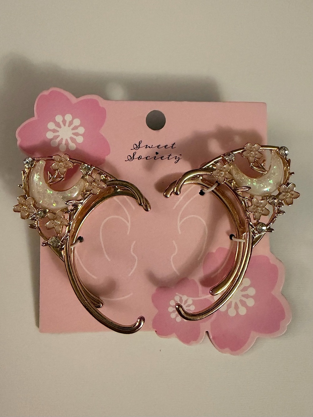 Sweet Society Sakura Moon Elf Ear Cuffs